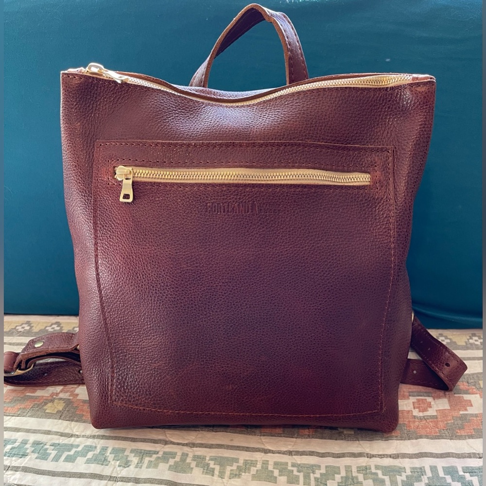 NWT Portland Leather Goods Genuine Leather Bag